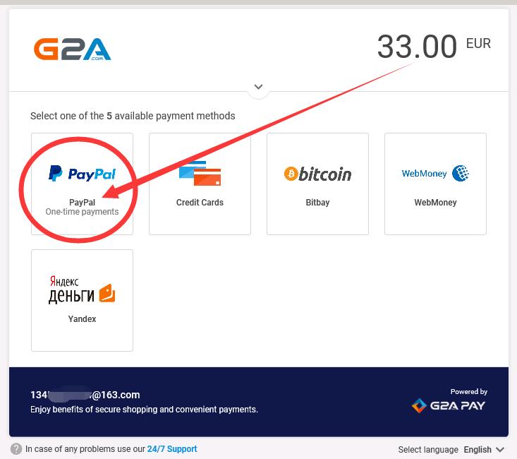 g2a windows 10 pro key paypal