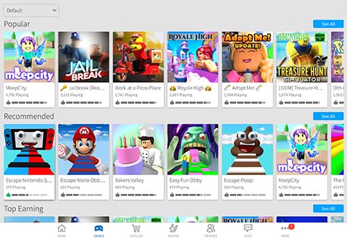 Roblox Most Popular Games Recommend And Cheap Robux Store - 